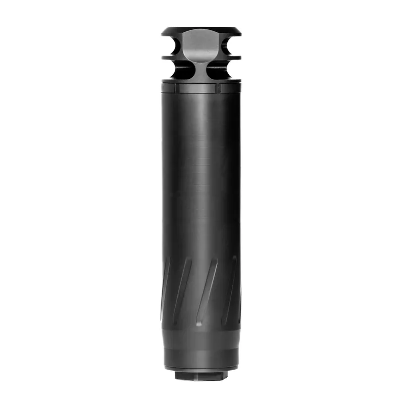BANISH COMP 6.5 TI titanium suppressor with its two-port brake fitted (TI version shown)
