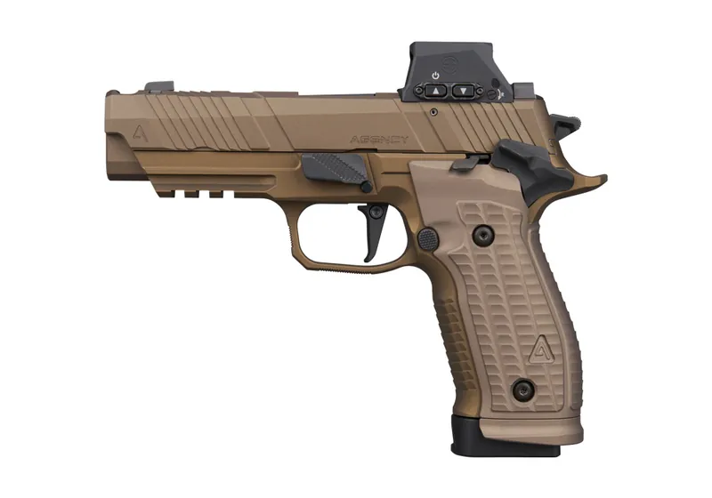 SIG Sauer P226-X Agency pistol in coyote with ROMEO-X optic