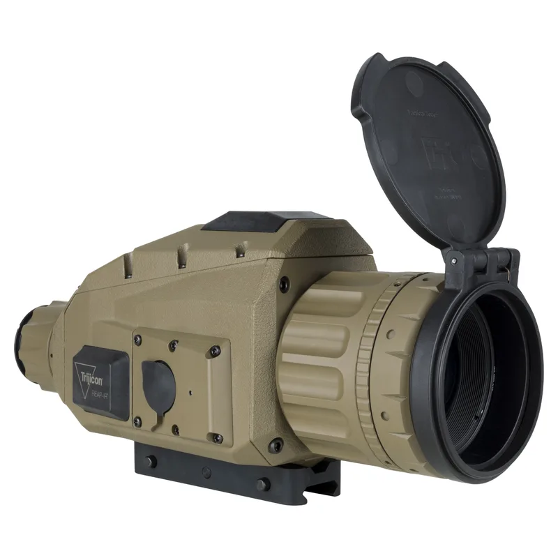 Trijicon REAP-IR-50 thermal riflescope in FDE with lens cap open